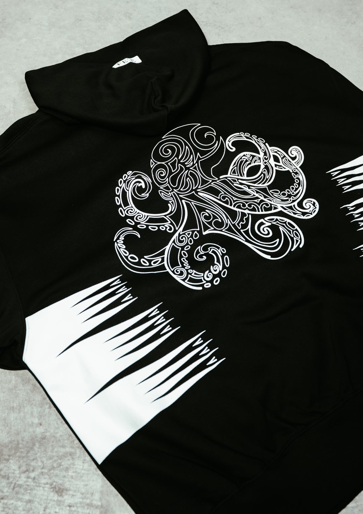 Zip Up Hoodie - Fe’e Ink Black