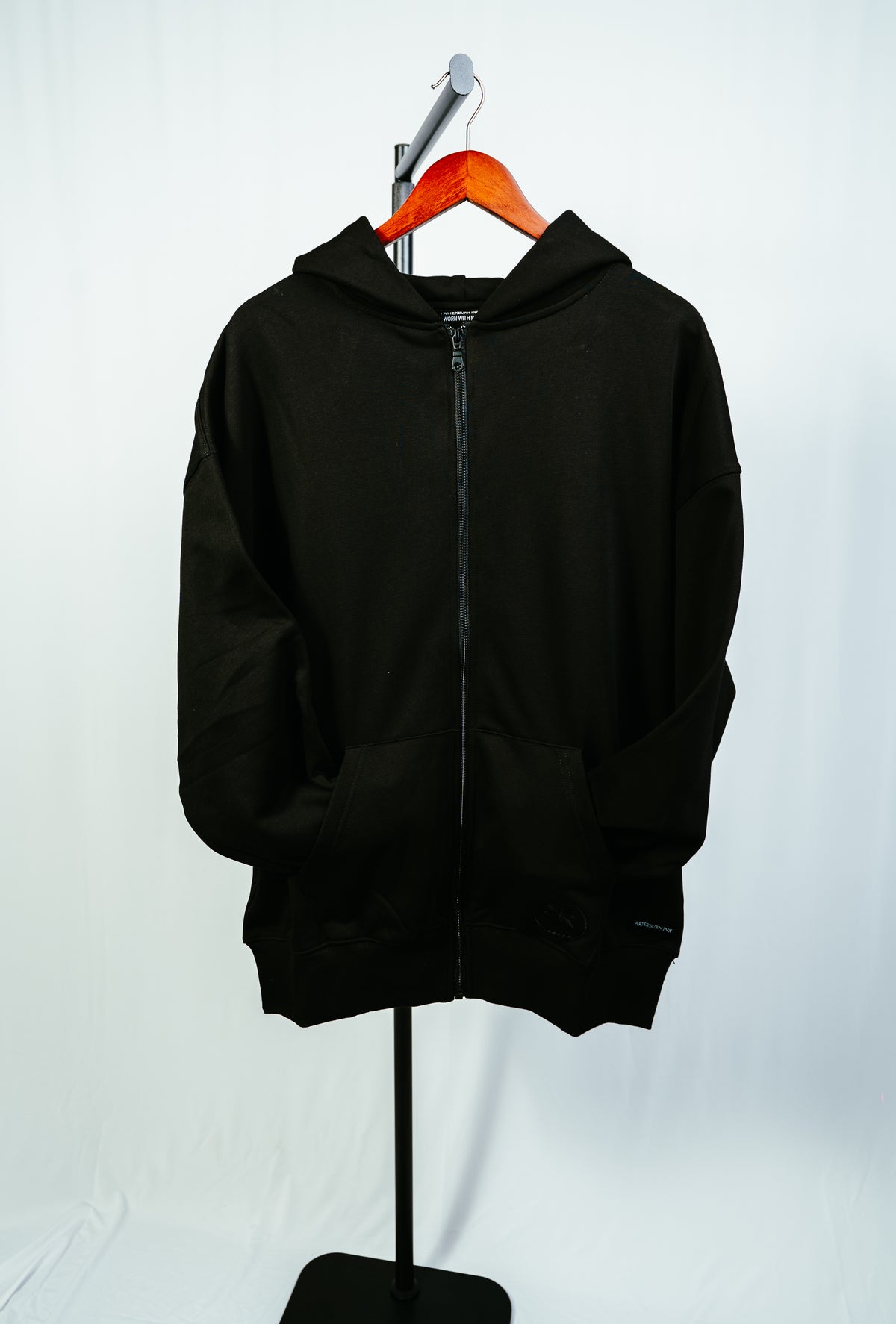 Zip Up Hoodie - Fe’e Ink Black