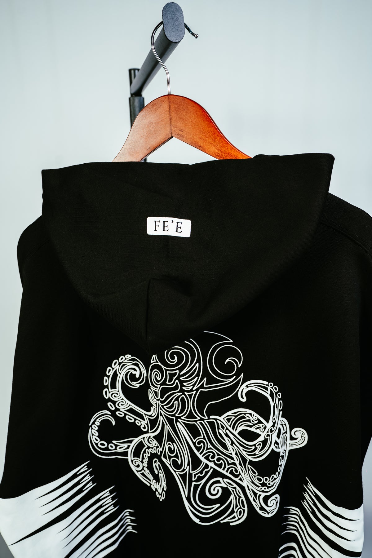 Zip Up Hoodie - Fe’e Ink Black