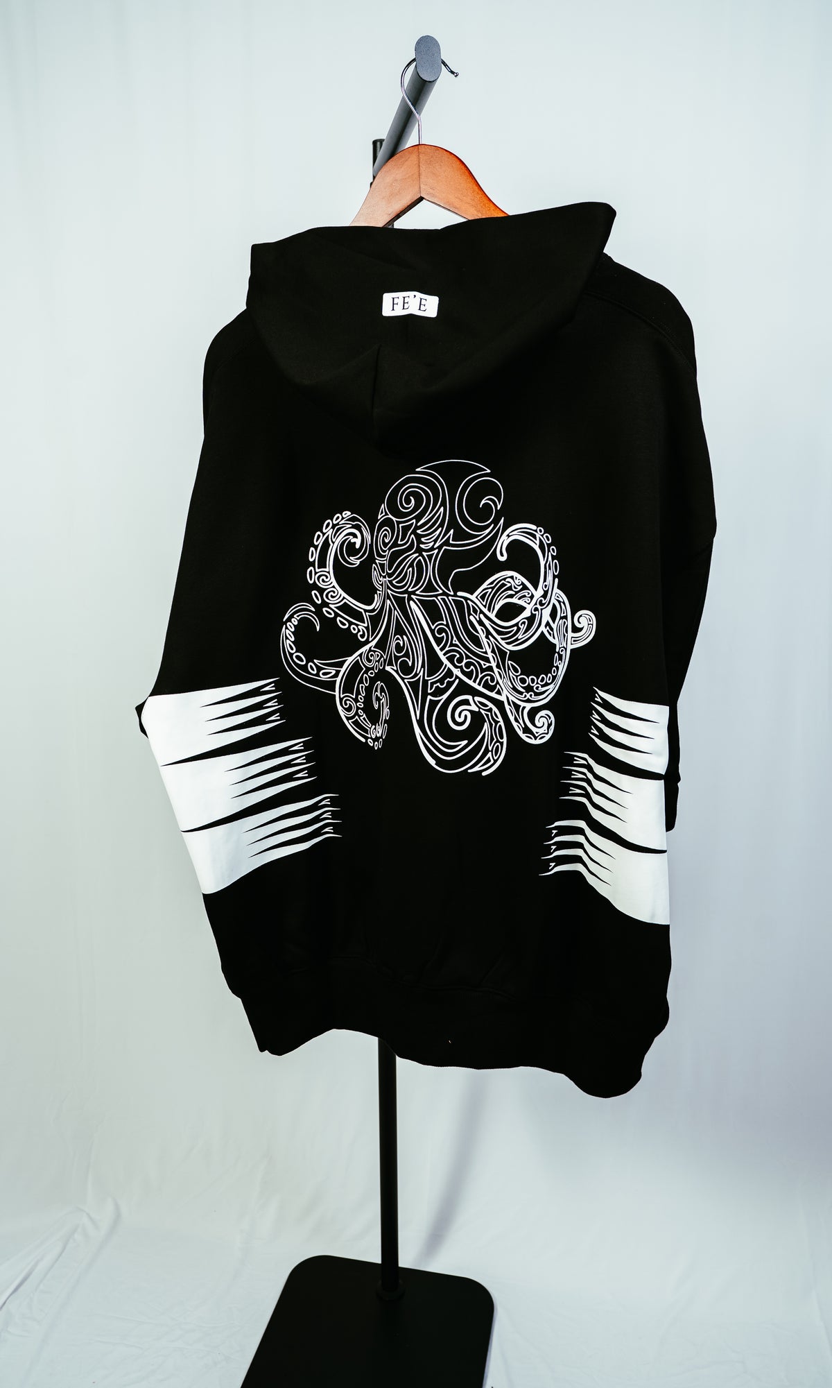 Zip Up Hoodie - Fe’e Ink Black