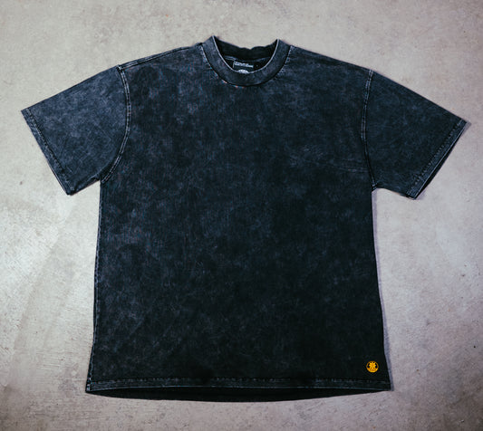 Washed Black Tee - Tiki Heavyweight Relaxed