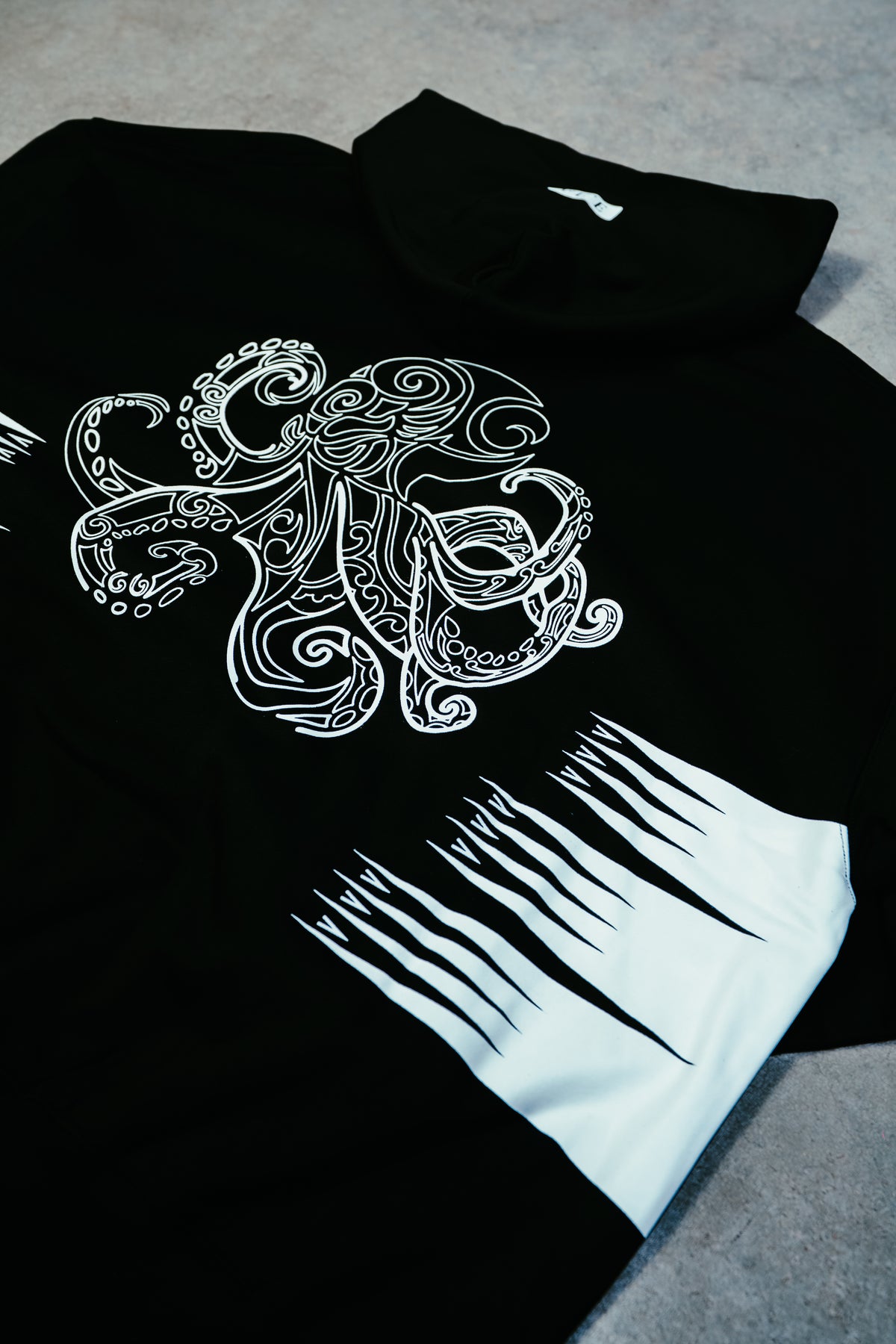 Zip Up Hoodie - Fe’e Ink Black