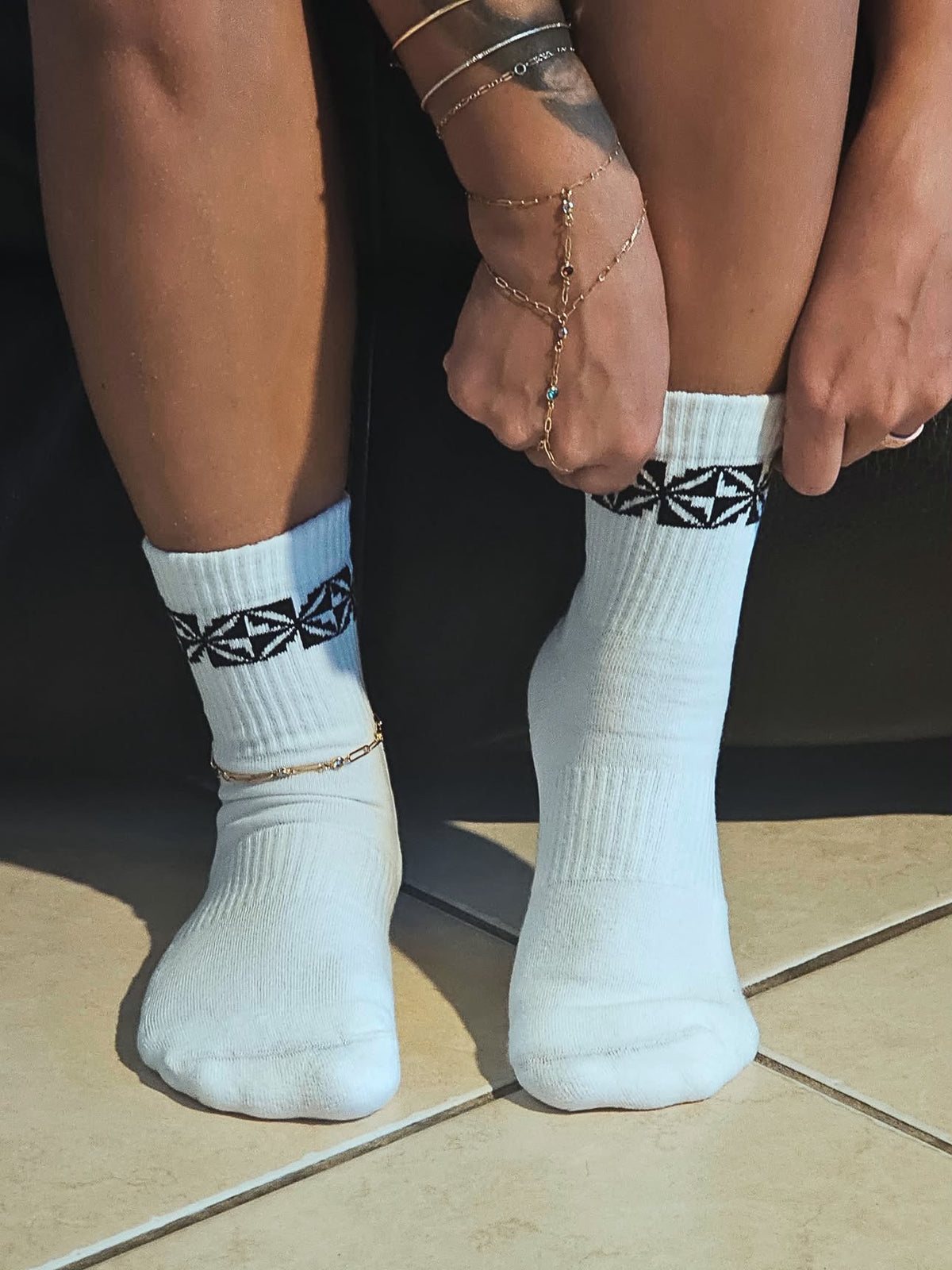 Manulua Sock - Classic White