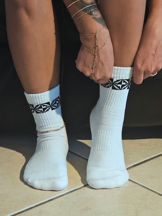 Manulua Sock - Classic White