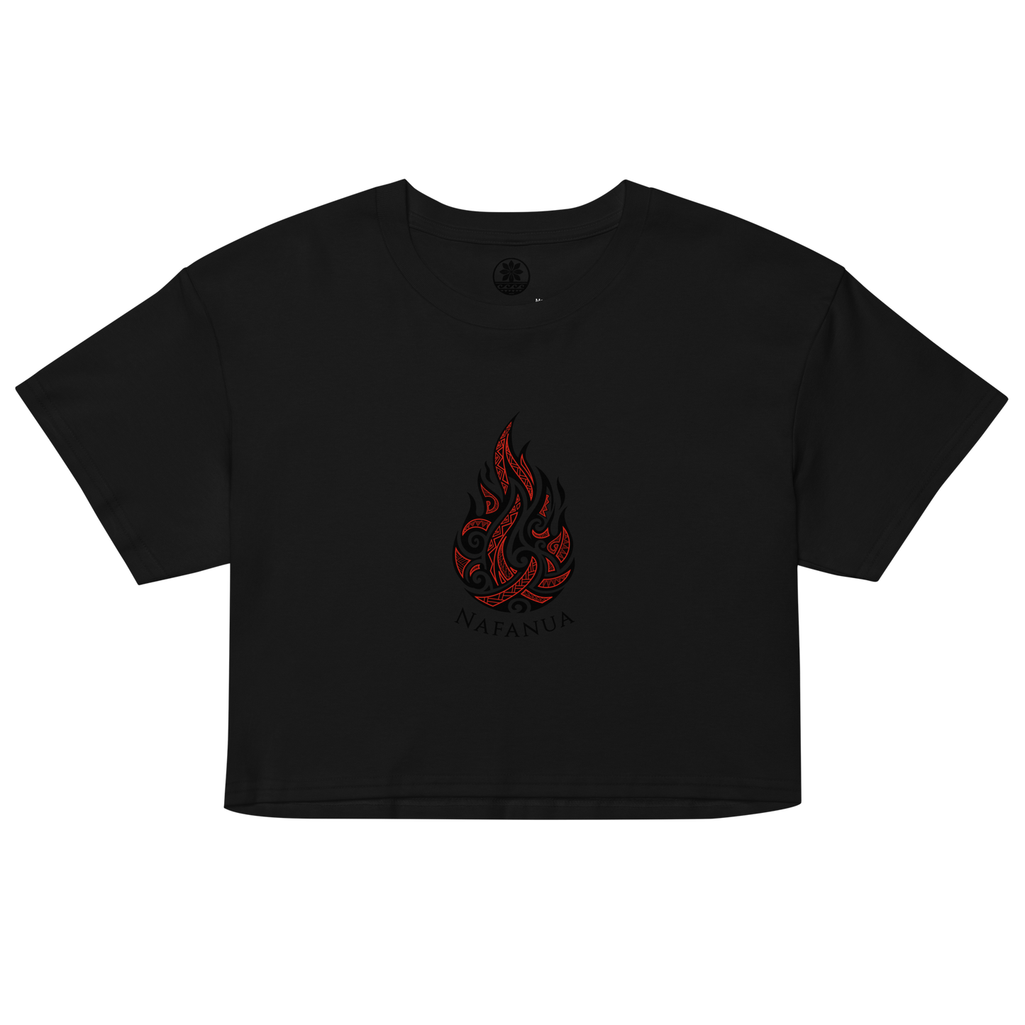 Nafanua Exclusive Crop Tee Shirt - Black