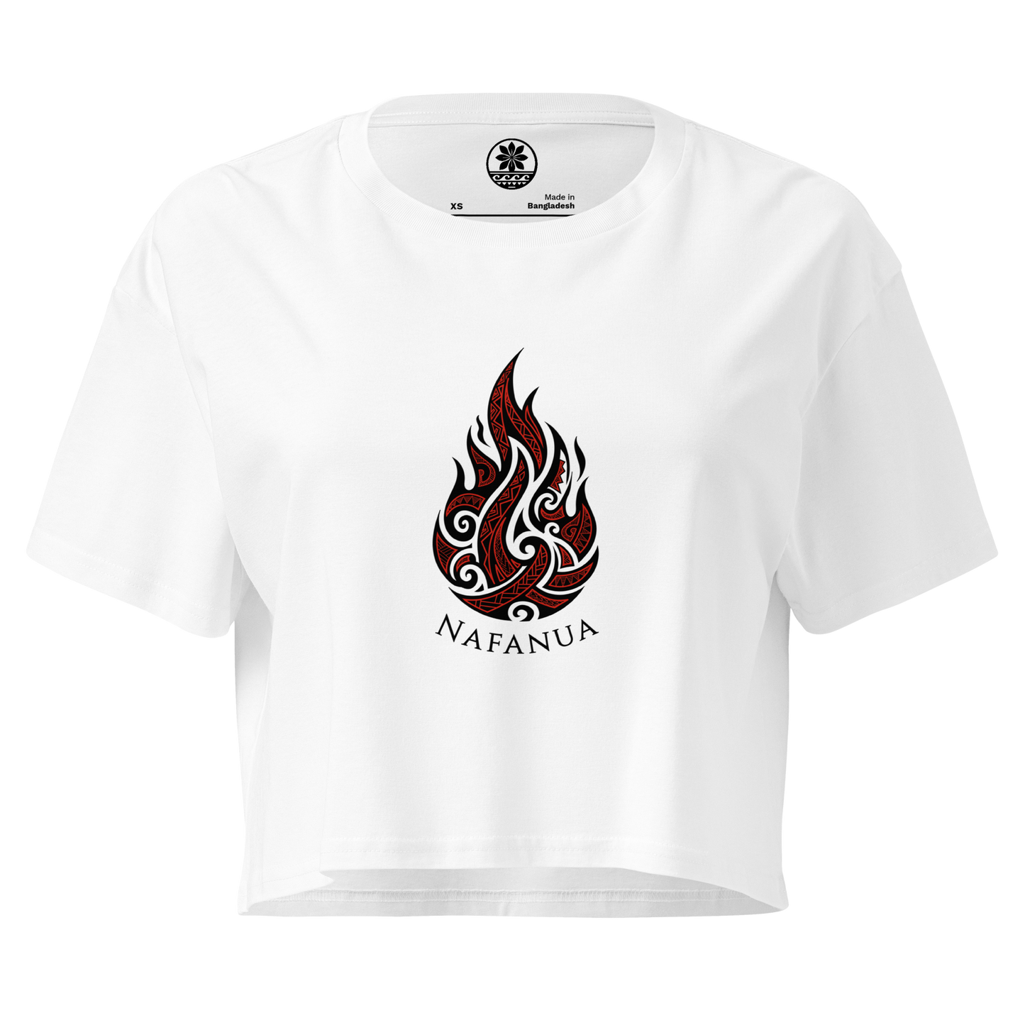 Nafanua Exclusive Crop Tee Shirt - White